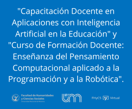 Comenzaron las capacitaciones en IA y pensamiento computacional Comenzaron las capacitaciones en IA y pensamiento computacional