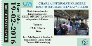 Charla sobre la implementación del boleto estudiantil Charla sobre la implementación del boleto estudiantil