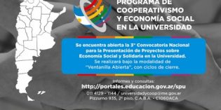 Tercera convocatoria a la presentación de proyectos sobre economía social y solidaria en la universidad Tercera convocatoria a la presentación de proyectos sobre economía social y solidaria en la universidad