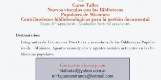 Curso-Taller: “Contribuciones bibliotecológicas para la gestión documental” Curso-Taller: “Contribuciones bibliotecológicas para la gestión documental”
