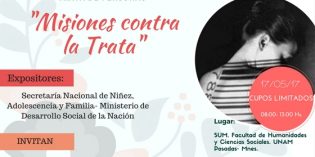 “Misiones contra la trata” jornada y taller en la FHyCS