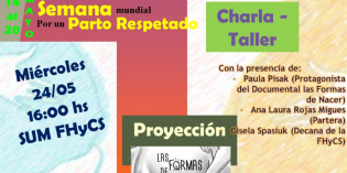 Charla-taller por un parto respetado en la FHyCS