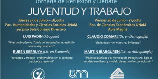 Reflexionarán acerca de la juventud y el trabajo en la FHyCS Reflexionarán acerca de la juventud y el trabajo en la FHyCS