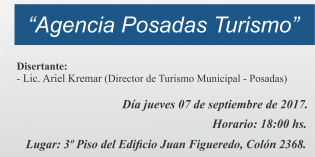 Ñeé de Turismo: Charla sobre la “Agencia Posadas Turismo” Ñeé de Turismo: Charla sobre la “Agencia Posadas Turismo”