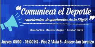 Charla sobre comunicación y deporte en la FHyCS Charla sobre comunicación y deporte en la FHyCS