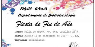 Bibliotecología también tendrá su celebración de fin de año Bibliotecología también tendrá su celebración de fin de año