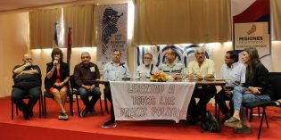 Se presentó la mesa provincial de detenidos por razones políticas y lanzaron el “Circuito por la memoria” 2018 en la FHyCS Se presentó la mesa provincial de detenidos por razones políticas y lanzaron el “Circuito por la memoria” 2018 en la FHyCS