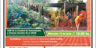 Inscriben a un taller sobre técnicas culturales y producción de semillas en la FHyCS Inscriben a un taller sobre técnicas culturales y producción de semillas en la FHyCS