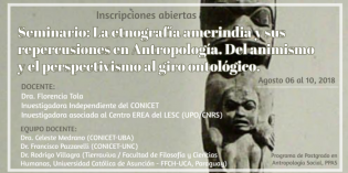 Inscriben a seminario sobre etnografía amerindia
