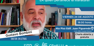 Gustavo Bombini brindará una charla abierta y gratuita: ¿A quién pertenece la literatura? Gustavo Bombini brindará una charla abierta y gratuita: ¿A quién pertenece la literatura?