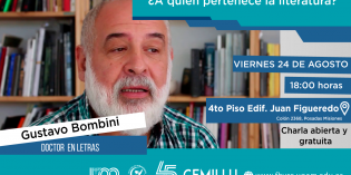 Gustavo Bombini brindará una charla abierta y gratuita: ¿A quién pertenece la literatura? 