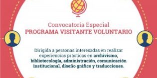 Convocatoria especial para el Programa Visitante Voluntario Convocatoria especial para el Programa Visitante Voluntario