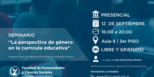 Seminario: “La perspectiva de género en la currícula educativa” Seminario: “La perspectiva de género en la currícula educativa”