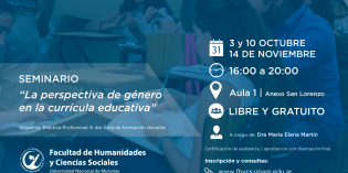 Continúa el seminario gratuito “La perspectiva de género en la currícula educativa” Continúa el seminario gratuito “La perspectiva de género en la currícula educativa”