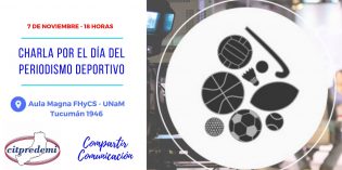 Charla por el día del periodismo deportivo en la FHyCS