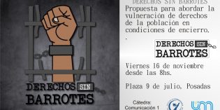 Estudiantes de Comunicación realizarán actividades para visibilizar la vulneración de derechos de personas en situación carcelaria