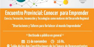 Invitan al 1° Encuentro provincial “Conocer para emprender”