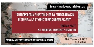 Comenzaron las inscripciones para los seminarios 2019 del Programa de Posgrado en Antropología Social