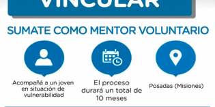 Está abierta la convocatoria para sumarse como voluntario al Proyecto Vincular- Mentoreo Posadas Está abierta la convocatoria para sumarse como voluntario al Proyecto Vincular- Mentoreo Posadas