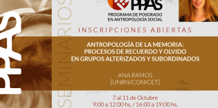 Dictarán curso sobre antropología de la memoria Dictarán curso sobre antropología de la memoria