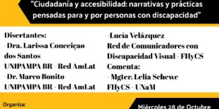 Realizarán Ciclo de charlas “Desigualdades Comunicativas y accesibilidad: trayectos, experiencias y reflexiones”.