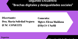 Invitan a la charla: “Brechas digitales y desigualdades sociales”