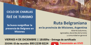 Charla sobre la ruta Belgraniana organizada por el ciclo Ñeé de Turismo Charla sobre la ruta Belgraniana organizada por el ciclo Ñeé de Turismo