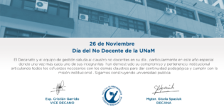 La FHyCS saluda a las trabajadoras y los trabajadores No Docentes La FHyCS saluda a las trabajadoras y los trabajadores No Docentes