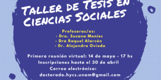 Taller de Tesis en Ciencias Sociales