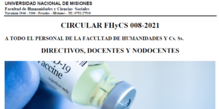 COMUNICADO: CIRCULAR FHyCS 008-2021 COMUNICADO: CIRCULAR FHyCS 008-2021