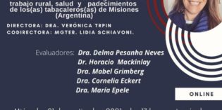 Trabajo rural, salud y padecimientos de Tabacaleros (as) de Misiones Trabajo rural, salud y padecimientos de Tabacaleros (as) de Misiones