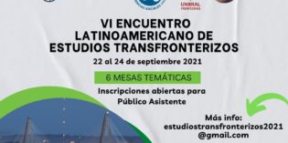 Cuenta regresiva para el VI Encuentro Latinoamericano de Estudios Transfronterizos Cuenta regresiva para el VI Encuentro Latinoamericano de Estudios Transfronterizos