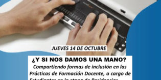 Quinto Conversatorio ¿Y si nos damos una mano? en la FHyCS Quinto Conversatorio ¿Y si nos damos una mano? en la FHyCS
