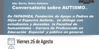 Conversatorio sobre Autismo en la FHyCS Conversatorio sobre Autismo en la FHyCS