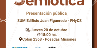 Se realizará la presentación pública del Laboratorio de Semiótica de la FHyCS-UNaM. Se realizará la presentación pública del Laboratorio de Semiótica de la FHyCS-UNaM.