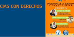 JORNADA “INFANCIAS CON DERECHOS”<br>Música, juegos, literatura y salud mental JORNADA “INFANCIAS CON DERECHOS”<br>Música, juegos, literatura y salud mental