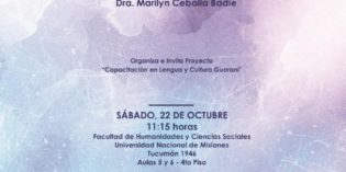 Conferencia “Etnoclasificaciones guaraníes de la selva paranaense” Conferencia “Etnoclasificaciones guaraníes de la selva paranaense”