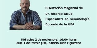 Conferencia Magistral sobre derechos de las personas mayores en la FHyCS Conferencia Magistral sobre derechos de las personas mayores en la FHyCS