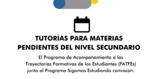 Tutorías para ingresantes que adeudan materias del secundario Tutorías para ingresantes que adeudan materias del secundario