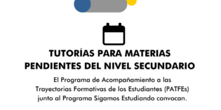 Tutorías para ingresantes que adeudan materias del secundario