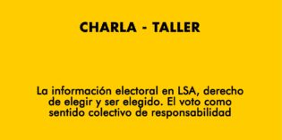 Charla sobre información electoral en Lengua de Señas Argentina Charla sobre información electoral en Lengua de Señas Argentina
