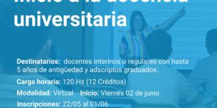 Nuevo curso de Inicio a la Docencia Universitaria en la UNaM Nuevo curso de Inicio a la Docencia Universitaria en la UNaM