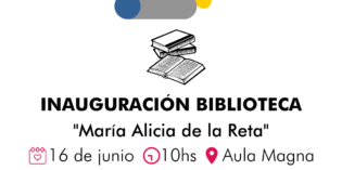 Invitan a inauguración de biblioteca: “María Alicia de la Reta”