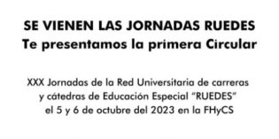 Primera Circular de la RUEDES 2023 Primera Circular de la RUEDES 2023