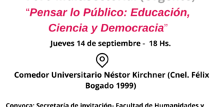 Foro Multisectorial: Pensar lo Público, Educación, Ciencia y Democracia