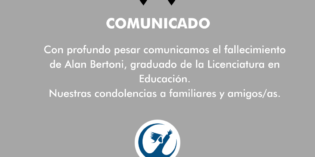 Pesar por el fallecimiento de Alan Bertoni Pesar por el fallecimiento de Alan Bertoni