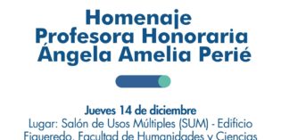 Reconocimiento a la Profesora Ángela Amelia Perié Reconocimiento a la Profesora Ángela Amelia Perié
