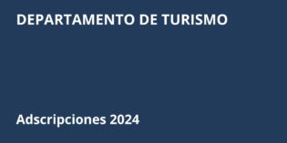 Llamado a adscripciones para el Departamento de Turismo