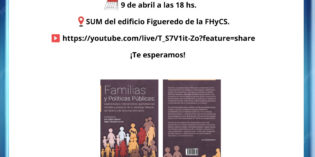 Presentarán el libro “Familias y políticas públicas” en la FHyCS Presentarán el libro “Familias y políticas públicas” en la FHyCS