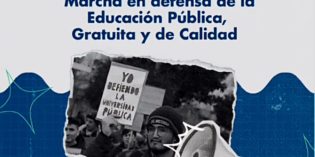 Marcha en defensa de la educación pública, gratuita y de calidad Marcha en defensa de la educación pública, gratuita y de calidad